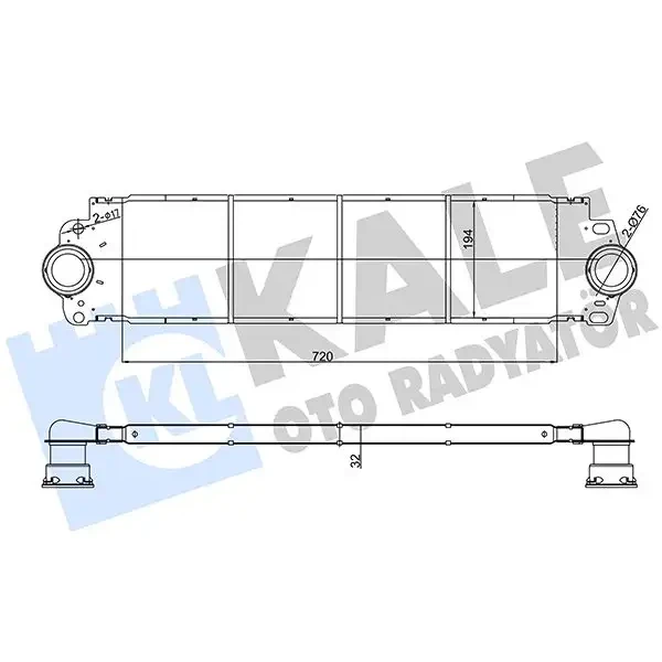 KALE Turbo Radyatörü – 343100 / OEM 7H0145804A