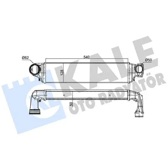 KALE Turbo Radyatörü – 343300 / OEM 17517786351 ürün görseli