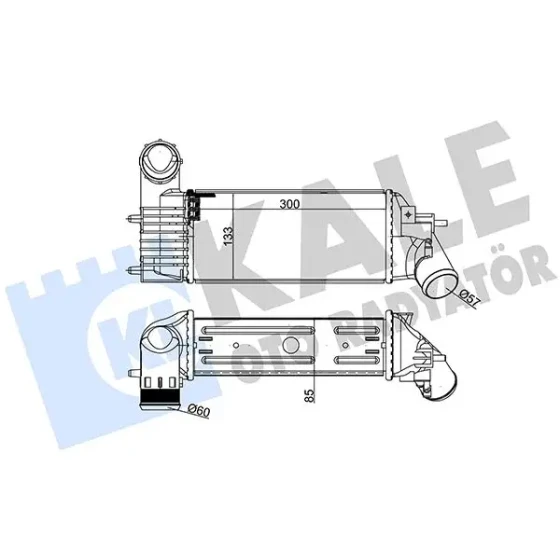 KALE Turbo Radyatörü – 343600 / OEM 0384F3 ürün görseli