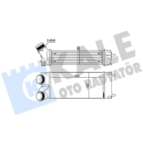 KALE Turbo Radyatörü – 343800 / OEM 0384L4 ürün görseli