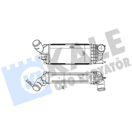 KALE Turbo Radyatörü – 343900 / OEM 0384K8 ürün görseli