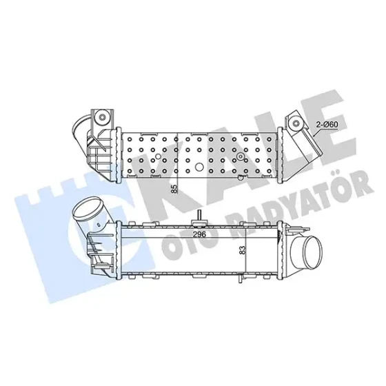 KALE Turbo Radyatörü – 344755 / OEM 6K0145805E ürün görseli