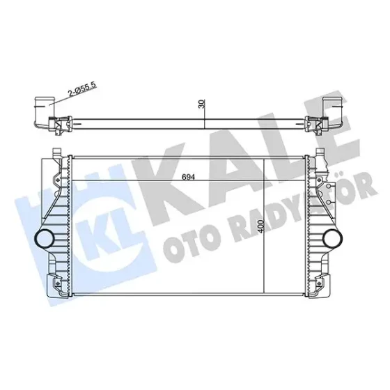 KALE Turbo Radyatörü – 344765 / OEM 7D0145805 ürün görseli