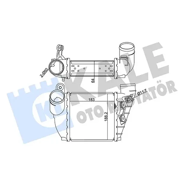 KALE Turbo Radyatörü – 344790 / OEM 1J0145803T