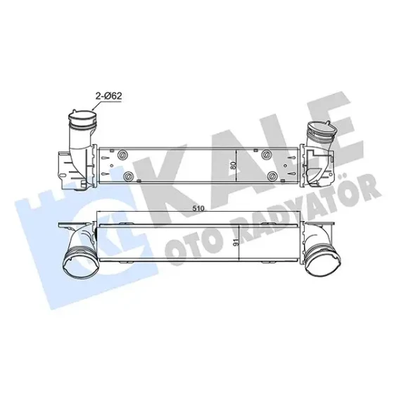 KALE Turbo Radyatörü – 344795 / OEM 17517524916 ürün görseli