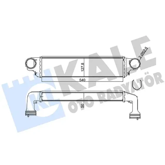 KALE Turbo Radyatörü – 344805 / OEM 17517793370 ürün görseli