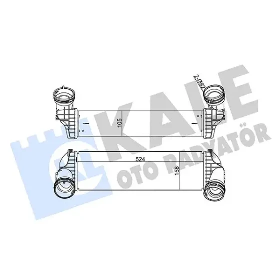 KALE Turbo Radyatörü – 344810 / OEM 17517809321 ürün görseli