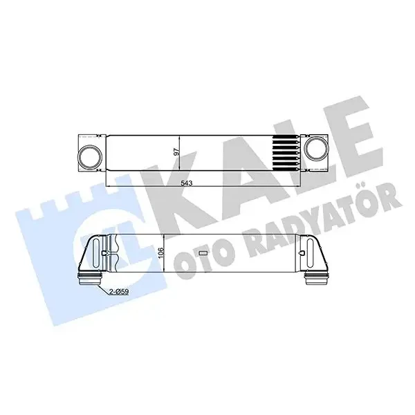 KALE Turbo Radyatörü – 344815 / OEM 17517787446