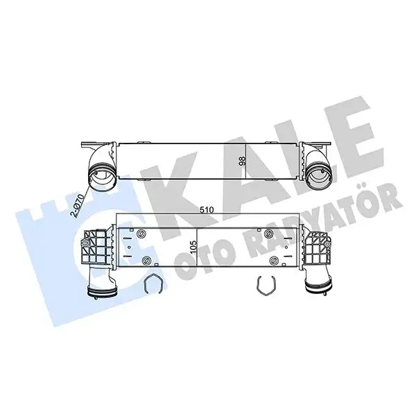 KALE Turbo Radyatörü – 344820 / OEM 17517798788