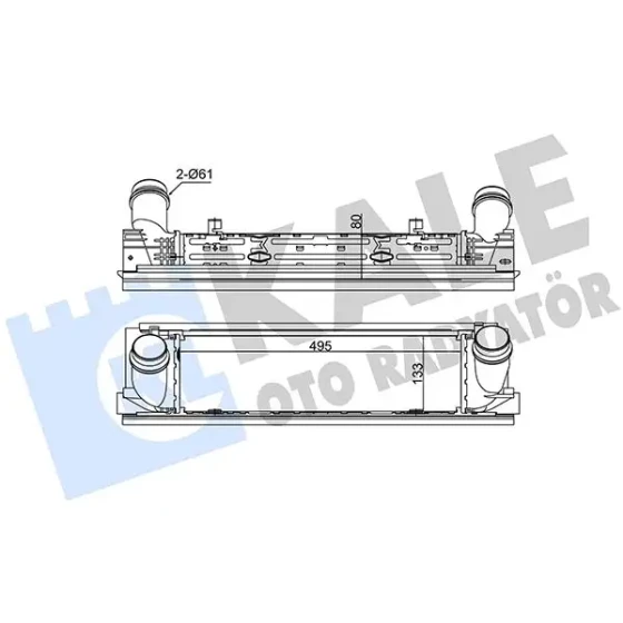 KALE Turbo Radyatörü – 344825 / OEM 17517600530 ürün görseli