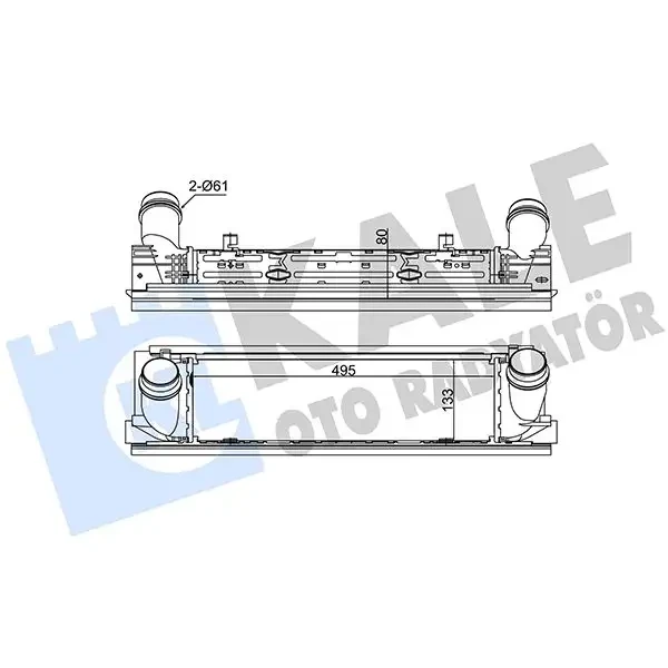 KALE Turbo Radyatörü – 344825 / OEM 17517600530
