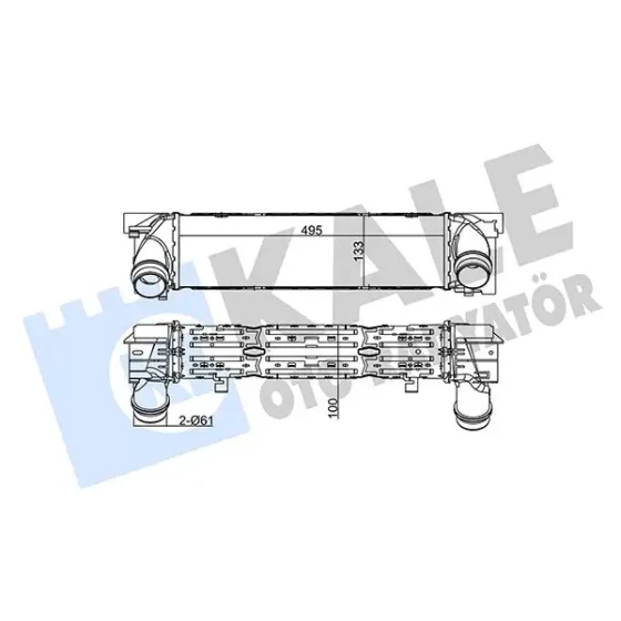 KALE Turbo Radyatörü – 344840 / OEM 17517600532 ürün görseli