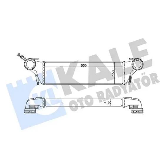 KALE Turbo Radyatörü – 344845 / OEM 17517791231 ürün görseli