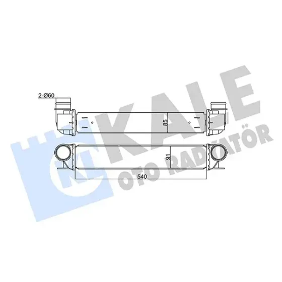KALE Turbo Radyatörü – 344850 / OEM 2247359 ürün görseli