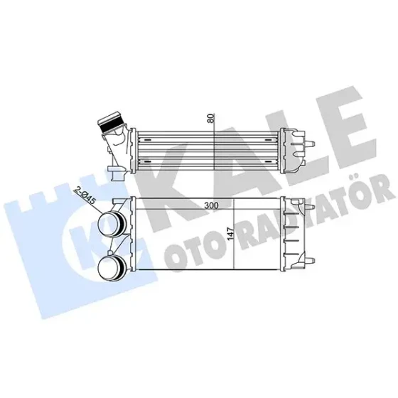 KALE Turbo Radyatörü – 344870 / OEM 9800291280 ürün görseli