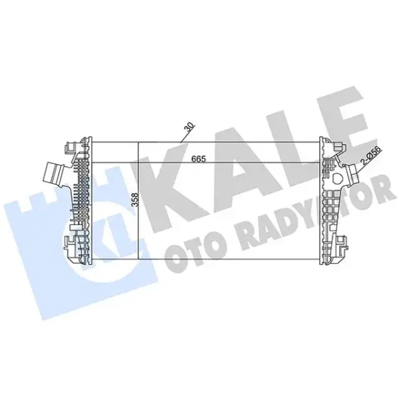 KALE Turbo Radyatörü – 344900 / OEM 13267647 ürün görseli