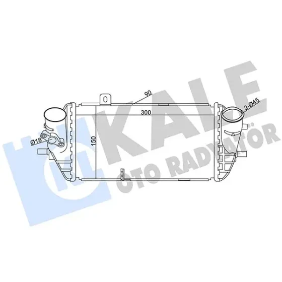 KALE Turbo Radyatörü – 344950 / OEM 282712A740 ürün görseli