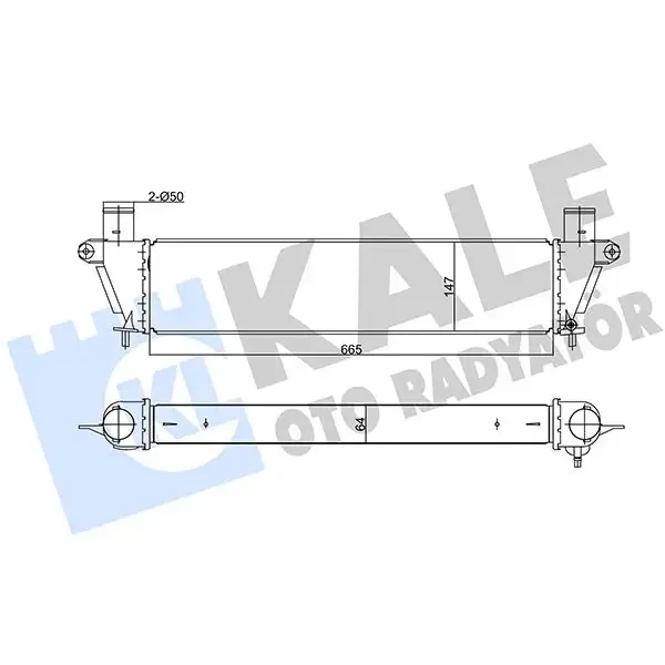 KALE Turbo Radyatörü – 344955 / OEM 8980906272