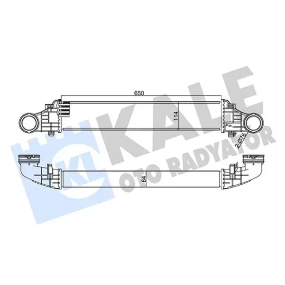 KALE Turbo Radyatörü – 344985 / OEM A2115001102 ürün görseli