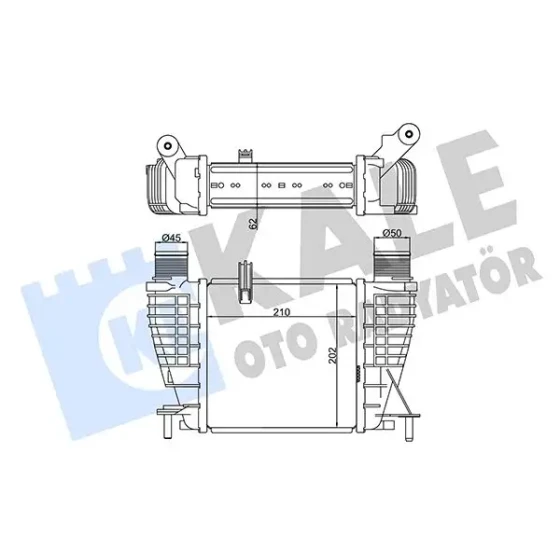 KALE Turbo Radyatörü – 345020 / OEM 14461JX51A ürün görseli