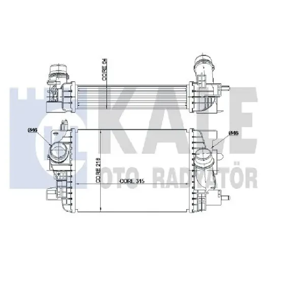 KALE Turbo Radyatörü – 345060 / OEM 13283252 ürün görseli