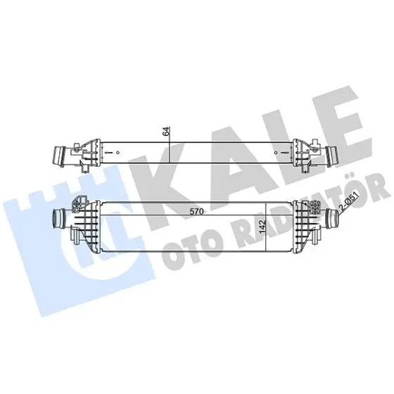 KALE Turbo Radyatörü – 345070 / OEM 95081734 ürün görseli
