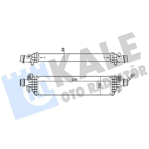 KALE Turbo Radyatörü – 345070 / OEM 95081734