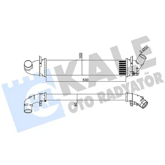 KALE Turbo Radyatörü – 345080 / OEM 6001548727 ürün görseli