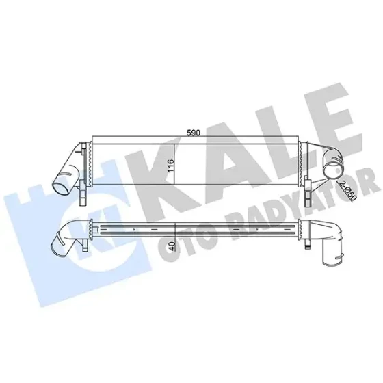 KALE Turbo Radyatörü – 345085 / OEM 8200409045 ürün görseli