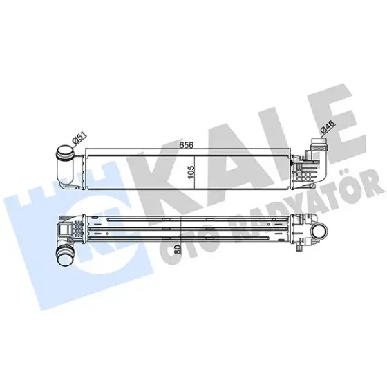 KALE Turbo Radyatörü – 345090 / OEM 8200880552 ürün görseli