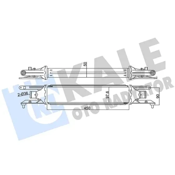KALE Turbo Radyatörü – 345400 / OEM 55700449 ürün görseli