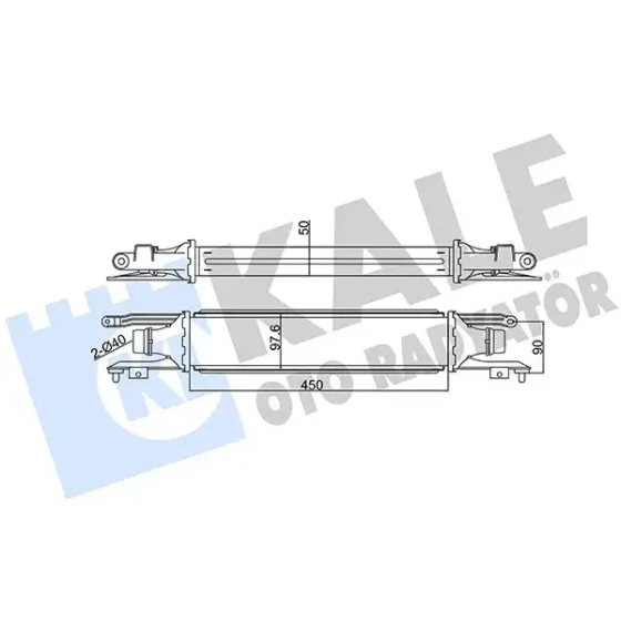 KALE Turbo Radyatörü – 345600 / OEM 6302078 ürün görseli