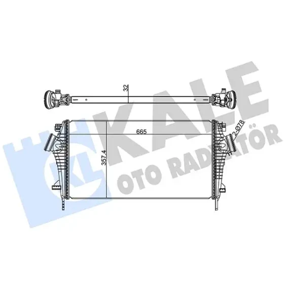 KALE Turbo Radyatörü – 345700 / OEM 13241751 ürün görseli