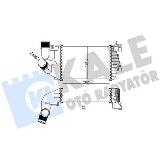 KALE Turbo Radyatörü – 345800 / OEM 6302072 ürün görseli