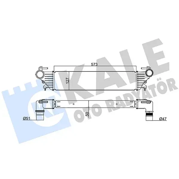 KALE Turbo Radyatörü – 347245 / OEM 51964106