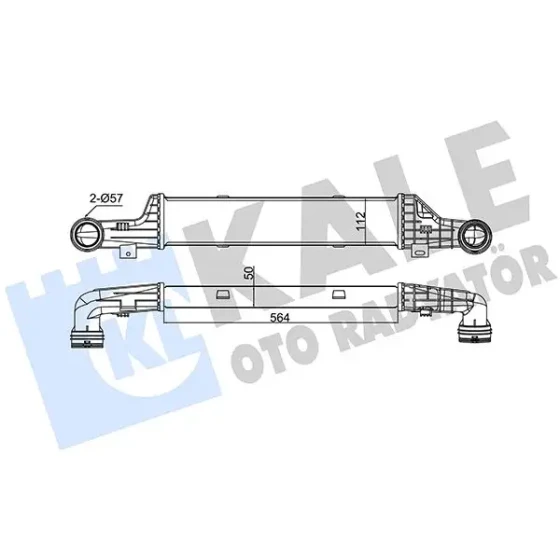 KALE Turbo Radyatörü – 347300 / OEM A2105001900 ürün görseli