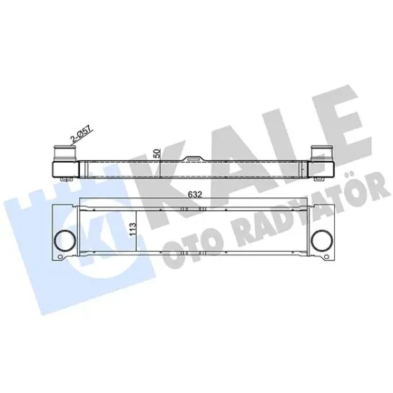 KALE Turbo Radyatörü – 348000 / OEM A6395010201 ürün görseli