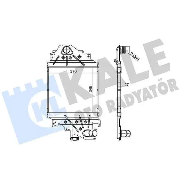 KALE Turbo Radyatörü – 348100 / OEM 8200252209