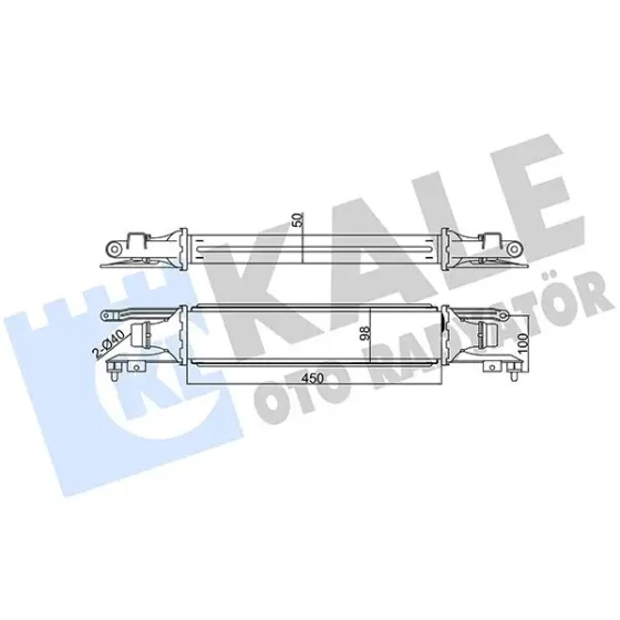 KALE Turbo Radyatörü – 348400 / OEM 6302080 ürün görseli