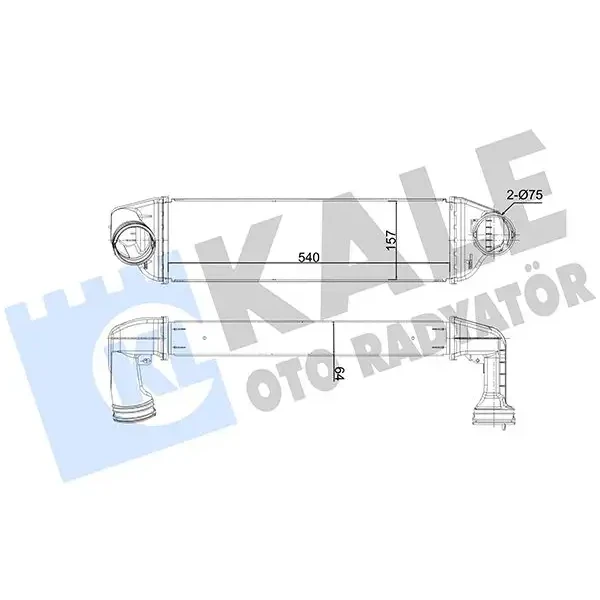 KALE Turbo Radyatörü – 350770 / OEM 17513453726
