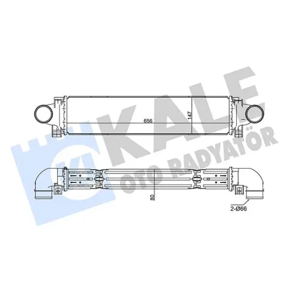 KALE Turbo Radyatörü – 350795 / OEM 31474506 ürün görseli