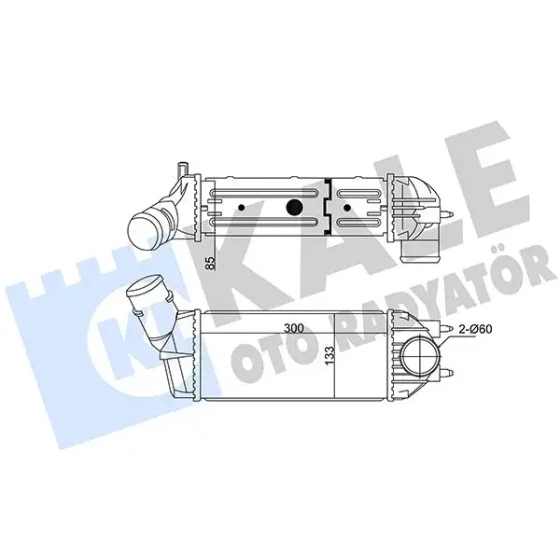 KALE Turbo Radyatörü – 350815 / OEM E256088 ürün görseli