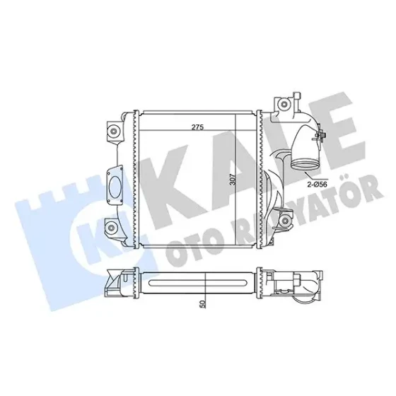 KALE Turbo Radyatörü – 350890 / OEM 179400L060 ürün görseli