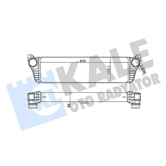 KALE Turbo Radyatörü – 350905 / OEM A6395011301 ürün görseli