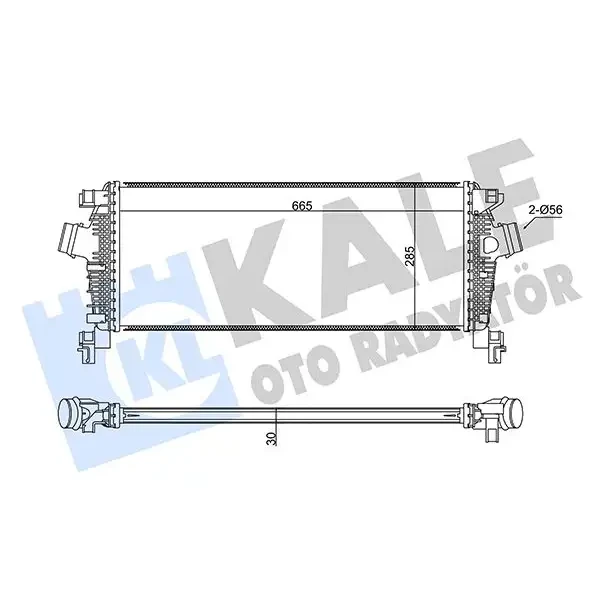KALE Turbo Radyatörü – 350925 / OEM 13330387