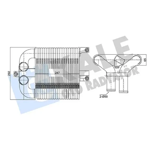 KALE Turbo Radyatörü – 350945 / OEM 8980886850 ürün görseli