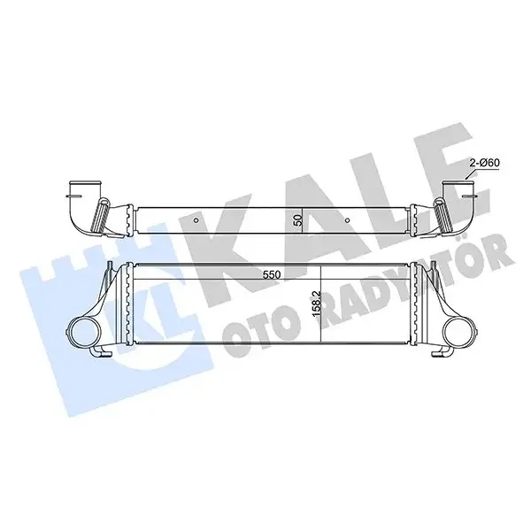 KALE Turbo Radyatörü – 350955 / OEM 17512247966