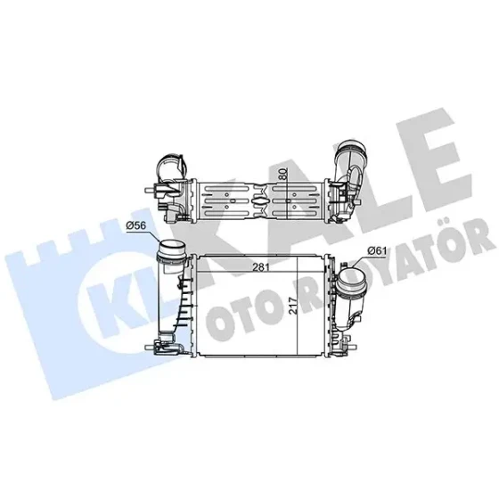 KALE Turbo Radyatörü – 352250 / OEM 144969690R ürün görseli