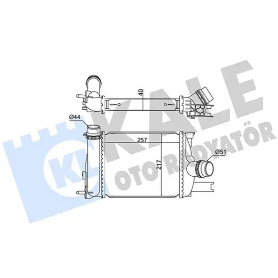 KALE Turbo Radyatörü – 352255 / OEM 144963014R ürün görseli