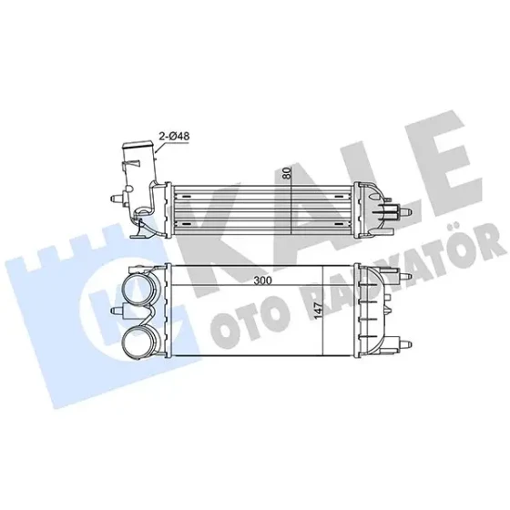 KALE Turbo Radyatörü – 352290 / OEM 9804955180 ürün görseli